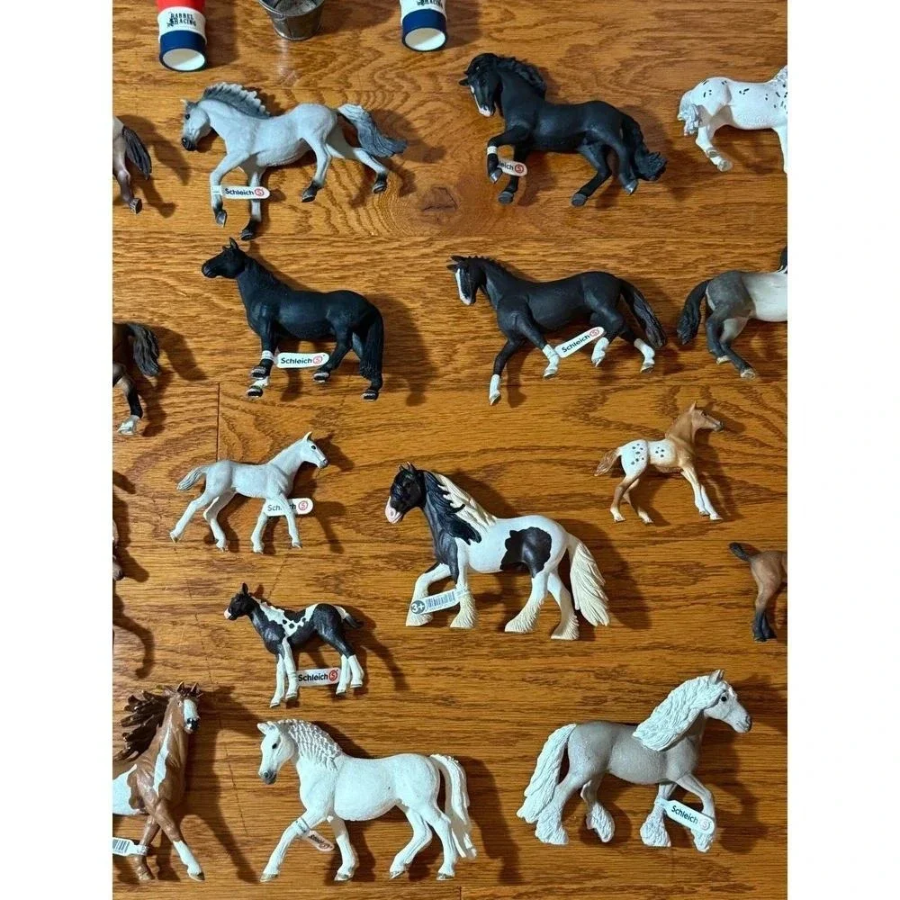 ENORMOUS Collection of 44 Authentic Schleich Horses - 21 NWT Stallions, Unicorn